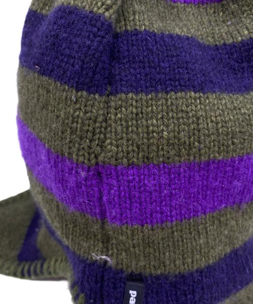 Patagonia（パタゴニア）Patagonia (パタゴニア) ニット帽 パープル×カーキの古着・服飾アイテム