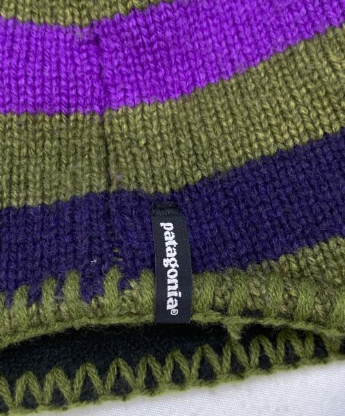 Patagonia（パタゴニア）Patagonia (パタゴニア) ニット帽 パープル×カーキの古着・服飾アイテム