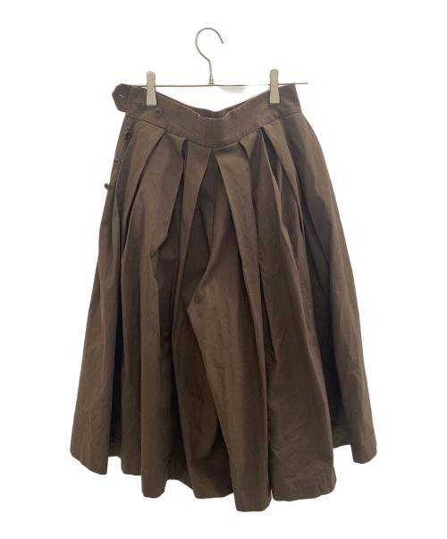 YAECA（ヤエカ）YAECA (ヤエカ) ガウチョパンツ ブラウン サイズ:Sの古着・服飾アイテム