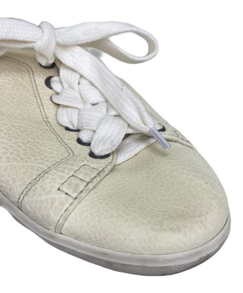 BOTTEGA VENETA（ボッテガベネタ）BOTTEGA VENETA (ボッテガベネタ) レザースニーカー アイボリー サイズ:不明の古着・服飾アイテム