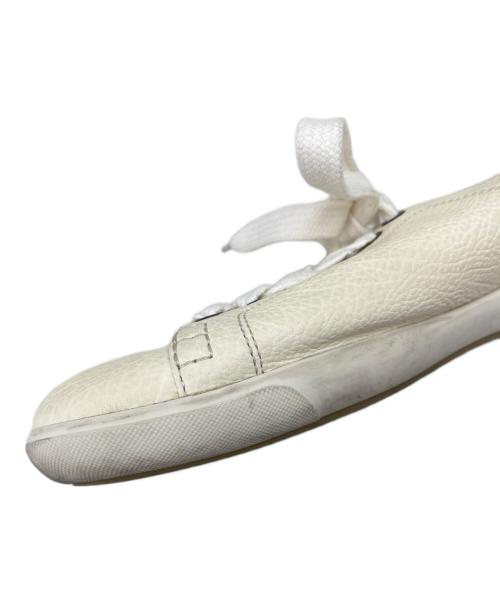 BOTTEGA VENETA（ボッテガベネタ）BOTTEGA VENETA (ボッテガベネタ) レザースニーカー アイボリー サイズ:不明の古着・服飾アイテム