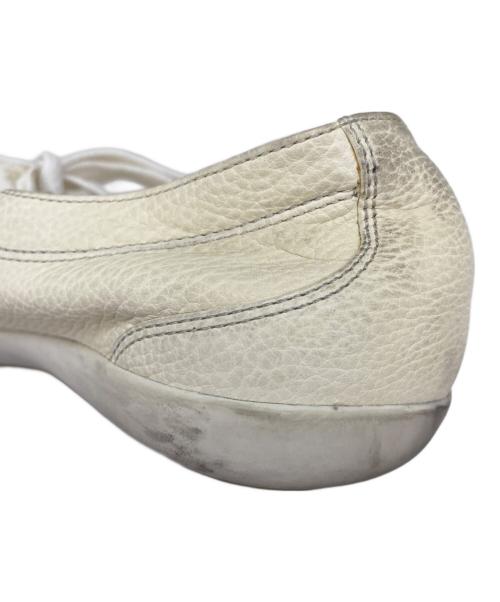 BOTTEGA VENETA（ボッテガベネタ）BOTTEGA VENETA (ボッテガベネタ) レザースニーカー アイボリー サイズ:不明の古着・服飾アイテム