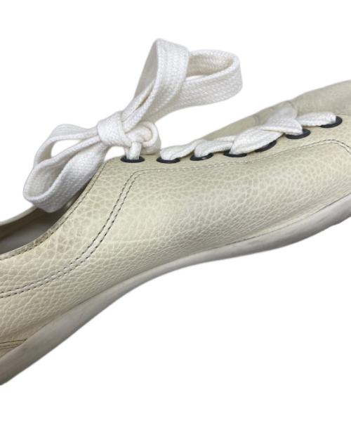BOTTEGA VENETA（ボッテガベネタ）BOTTEGA VENETA (ボッテガベネタ) レザースニーカー アイボリー サイズ:不明の古着・服飾アイテム