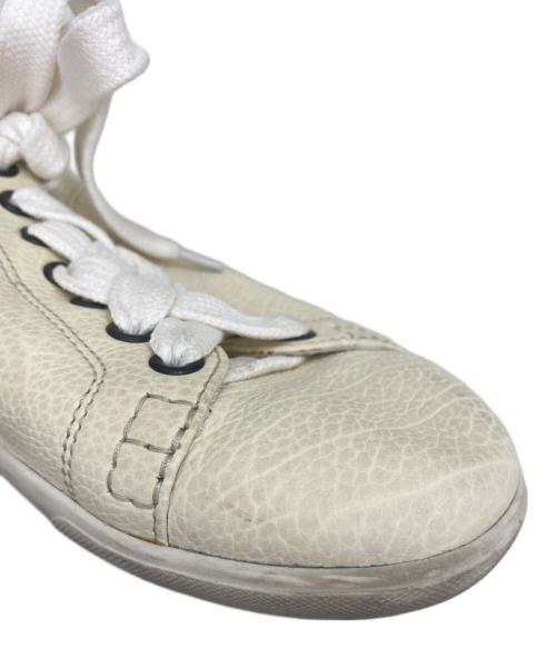 BOTTEGA VENETA（ボッテガベネタ）BOTTEGA VENETA (ボッテガベネタ) レザースニーカー アイボリー サイズ:不明の古着・服飾アイテム