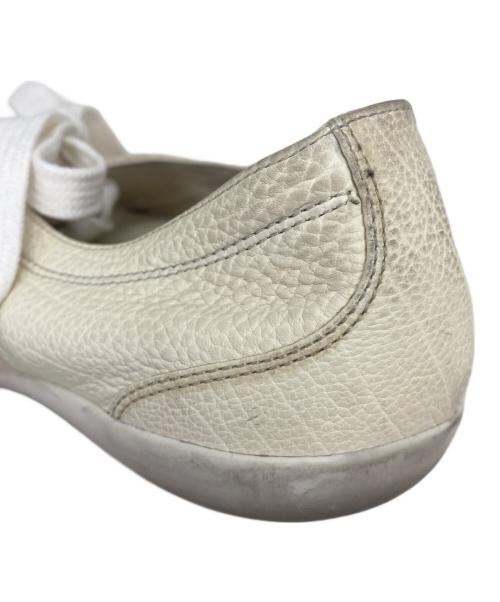 BOTTEGA VENETA（ボッテガベネタ）BOTTEGA VENETA (ボッテガベネタ) レザースニーカー アイボリー サイズ:不明の古着・服飾アイテム