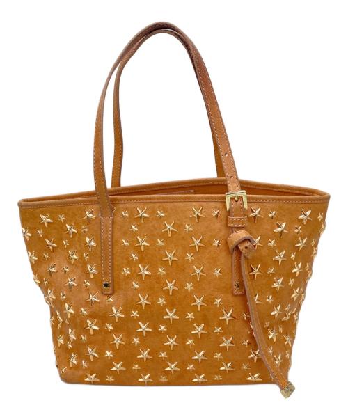 JIMMY CHOO（ジミーチュウ）JIMMY CHOO (ジミーチュウ) ハンドバッグ ブラウンの古着・服飾アイテム
