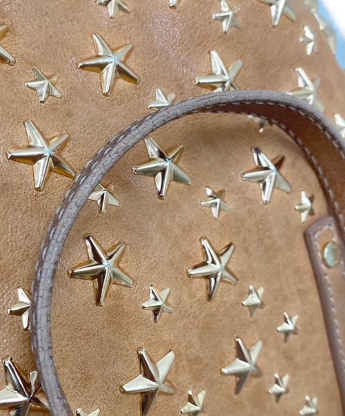 JIMMY CHOO（ジミーチュウ）JIMMY CHOO (ジミーチュウ) ハンドバッグ ブラウンの古着・服飾アイテム