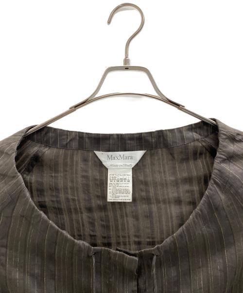 MaxMara（マックスマーラ）MaxMara (マックスマーラ) 長袖シャツ ブラウン サイズ:38の古着・服飾アイテム