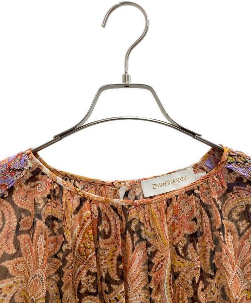 ZIMMERMANN（ジマーマン）ZIMMERMANN (ジマーマン) 長袖ブラウス オレンジ サイズ:1の古着・服飾アイテム