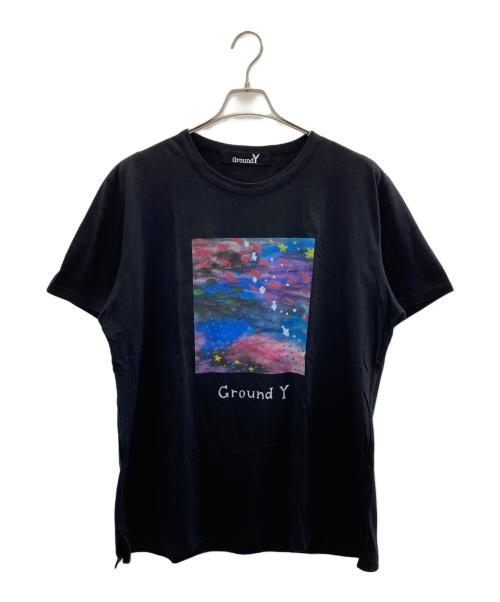 GROUND Y（グラウンドワイ）GROUND Y (グラウンドワイ) 深川麻衣 夢の中Tシャツ ブラック サイズ:3の古着・服飾アイテム
