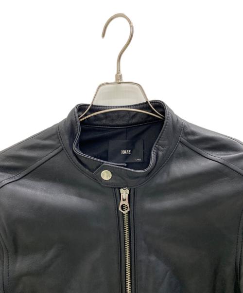 HARE（ハレ）HARE (ハレ) シングルライダースジャケット ブラック サイズ:Lの古着・服飾アイテム