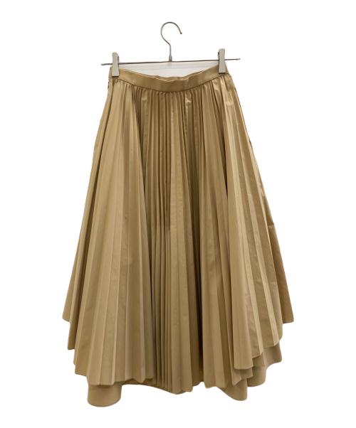 LE CIEL BLEU（ルシェルブルー）LE CIEL BLEU (ルシェルブルー) プリーツスカート ベージュ サイズ:34の古着・服飾アイテム