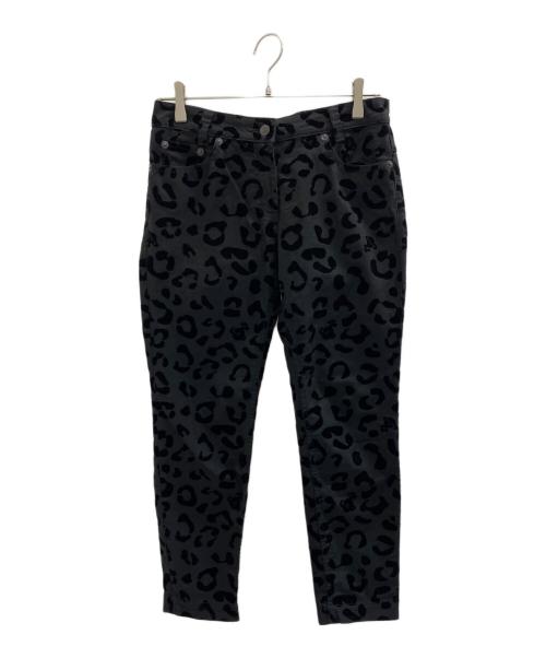 Vivienne Westwood RED LABEL（ヴィヴィアンウエストウッドレッドレーベル）Vivienne Westwood RED LABEL (ヴィヴィアンウエストウッドレッドレーベル) レオパードジャガードサブリパンツ ブラック サイズ:3の古着・服飾アイテム
