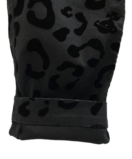 Vivienne Westwood RED LABEL（ヴィヴィアンウエストウッドレッドレーベル）Vivienne Westwood RED LABEL (ヴィヴィアンウエストウッドレッドレーベル) レオパードジャガードサブリパンツ ブラック サイズ:3の古着・服飾アイテム