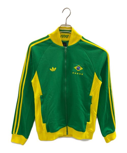 adidas Originals（アディダスオリジナル）adidas Originals (アディダスオリジナル) ブラジル ナショナルチームウェアー イエロー×グリーン サイズ:Mの古着・服飾アイテム
