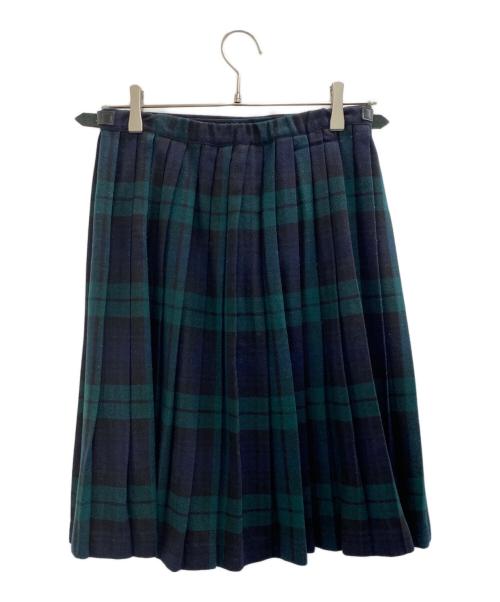 O'NEIL OF DUBLIN（オニールオブダブリン）O'NEIL OF DUBLIN (オニールオブダブリン) ラップスカート ネイビー×グリーン サイズ:Mの古着・服飾アイテム
