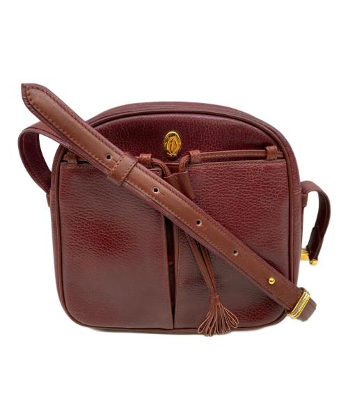 murt de cartier（マストドゥカルティエ）murt de Cartier (マストドゥカルティエ) ショルダーバッグ ボルドーの古着・服飾アイテム