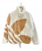 adidasアディダス）の古着「ファートラックジャケット」｜ホワイト×ブラウン