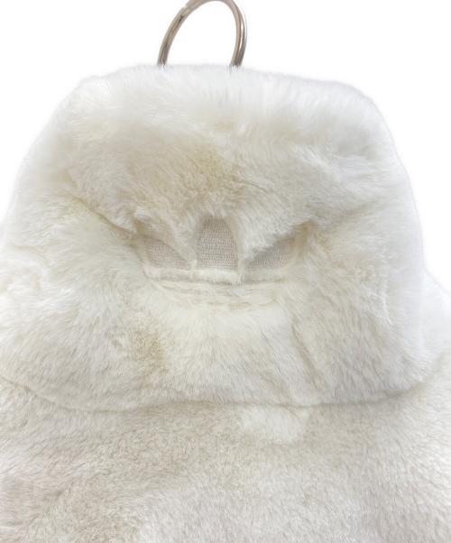 adidas（アディダス）adidas (アディダス) ファートラックジャケット ホワイト×ブラウン サイズ:Lの古着・服飾アイテム