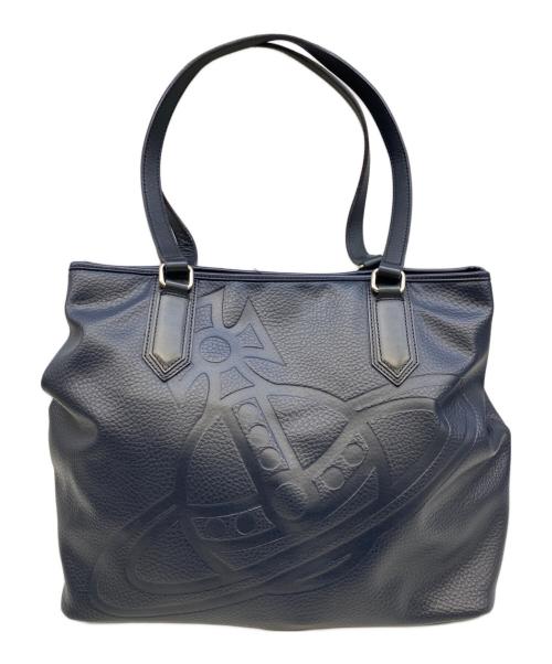 Vivienne Westwood（ヴィヴィアンウエストウッド）Vivienne Westwood (ヴィヴィアンウエストウッド) トートバッグ ネイビーの古着・服飾アイテム