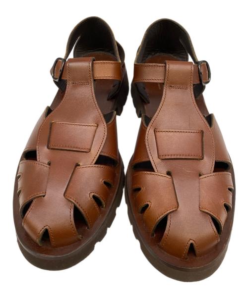 HEREU（ヘリュー）HEREU (ヘリュー) グルカサンダル ブラウン サイズ:41の古着・服飾アイテム