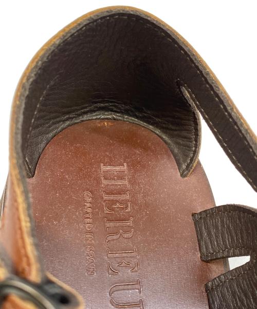 HEREU（ヘリュー）HEREU (ヘリュー) グルカサンダル ブラウン サイズ:41の古着・服飾アイテム