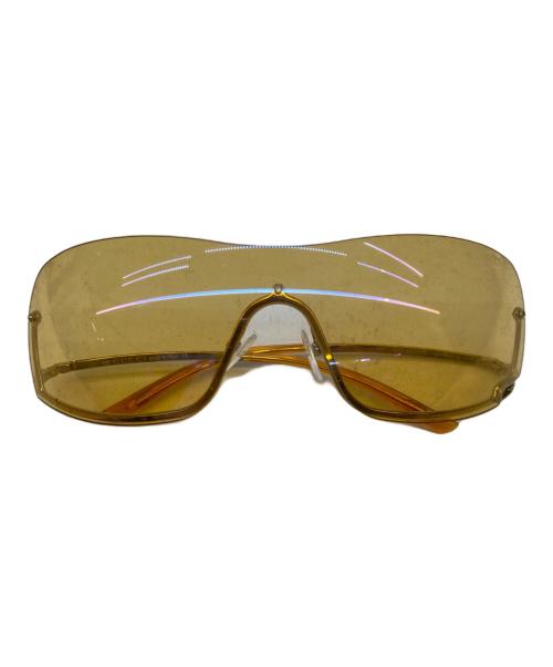 GUCCI（グッチ）GUCCI (グッチ) サングラス ベージュ×ゴールドの古着・服飾アイテム