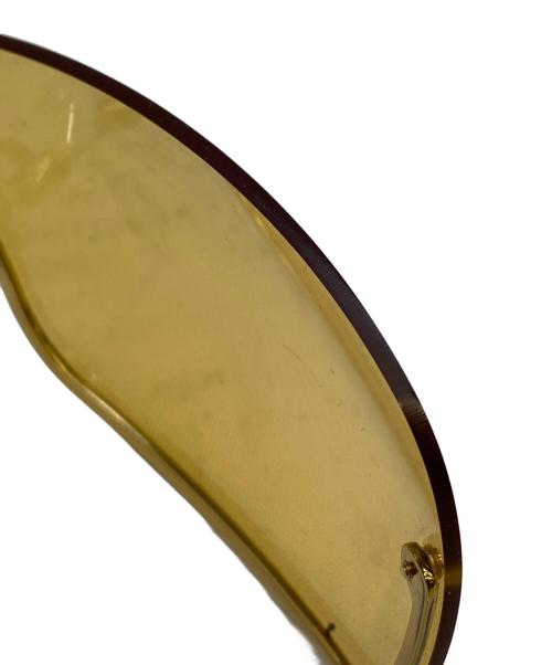 GUCCI（グッチ）GUCCI (グッチ) サングラス ベージュ×ゴールドの古着・服飾アイテム