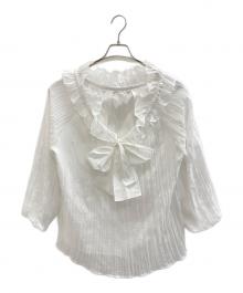 CELFORD（セルフォード）の古着「シアースモックブラウス」｜ホワイト