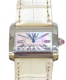 Cartier（カルティエ）の古着「リストウォッチ」｜ピンクシェル
