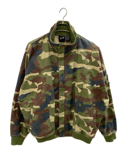 adidas（アディダス）adidas (アディダス) Ivy Park (アイヴィーパーク) キャンバス ジャケット（オールジェンダー） カーキ サイズ:2XLの古着・服飾アイテム