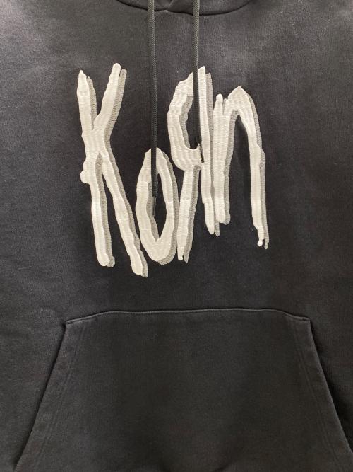adidas Originals（アディダスオリジナル）adidas Originals (アディダスオリジナル) KORN (コーン) HOODIE KORN ブラック サイズ:Lの古着・服飾アイテム
