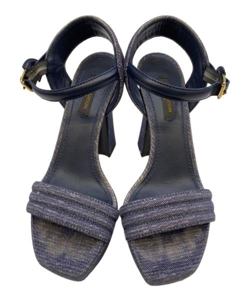 LOUIS VUITTON（ルイ ヴィトン）LOUIS VUITTON (ルイ ヴィトン) サンダル インディゴ サイズ:35 1/2の古着・服飾アイテム