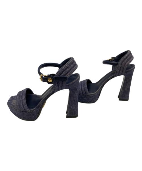 LOUIS VUITTON（ルイ ヴィトン）LOUIS VUITTON (ルイ ヴィトン) サンダル インディゴ サイズ:35 1/2の古着・服飾アイテム