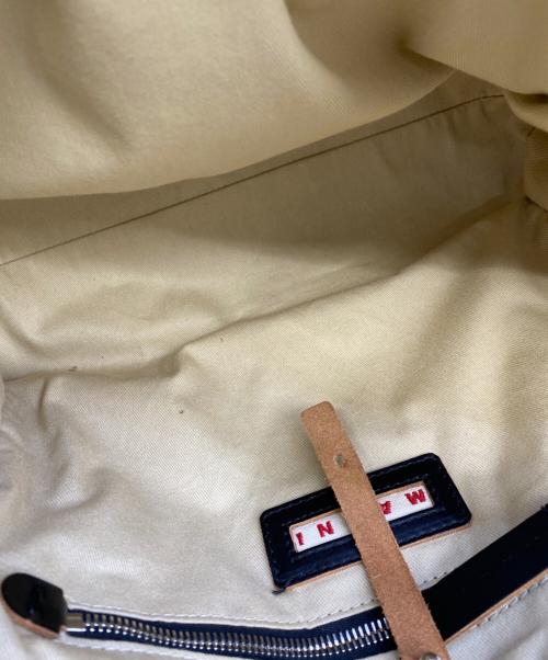 MARNI（マルニ）MARNI (マルニ) EAST-WESTトートバッグ ブラウン×ベージュの古着・服飾アイテム
