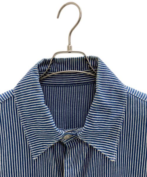 Pointer（ポインター）Pointer (ポインター) カバーオール ホワイト×ブルー サイズ:Lの古着・服飾アイテム