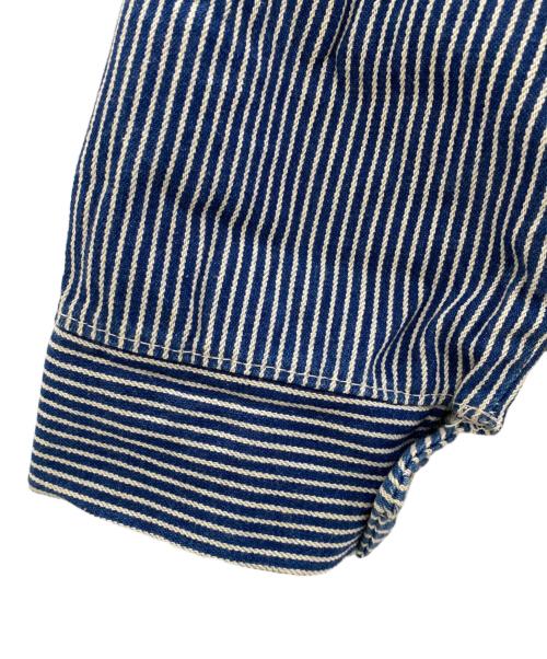 Pointer（ポインター）Pointer (ポインター) カバーオール ホワイト×ブルー サイズ:Lの古着・服飾アイテム