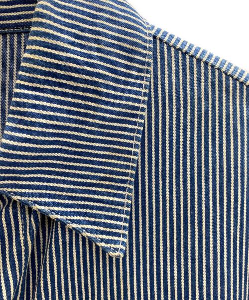 Pointer（ポインター）Pointer (ポインター) カバーオール ホワイト×ブルー サイズ:Lの古着・服飾アイテム