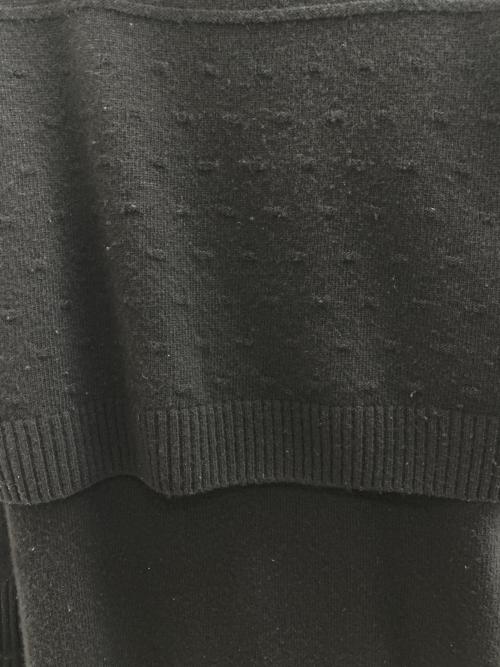 PS Paul Smith（ＰＳポールスミス）PS Paul Smith (ＰＳポールスミス) ニットワンピース ブラック サイズ:Mの古着・服飾アイテム