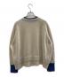 PS Paul Smith (ＰＳポールスミス) レイヤードディテール ニット ベージュ×ブルー サイズ:M：6000円