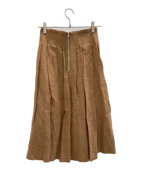 BABYLONE（バビロン）BABYLONE (バビロン) レーヨンアサウエストタックSK ブラウン サイズ:36 未使用品の古着・服飾アイテム