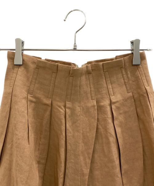 BABYLONE（バビロン）BABYLONE (バビロン) レーヨンアサウエストタックSK ブラウン サイズ:36 未使用品の古着・服飾アイテム