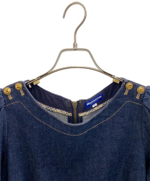 BURBERRY BLUE LABEL（バーバリー ブルー レーベル）BURBERRY BLUE LABEL (バーバリー ブルー レーベル) 長袖ワンピース ブルー サイズ:38の古着・服飾アイテム
