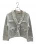 Apuweiser-riche（アプワイザーリッシェ）の古着「ラメツイードニットジャケット」｜ホワイト