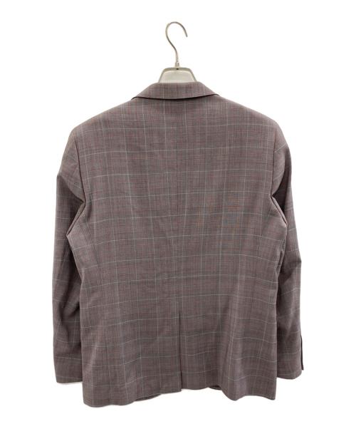 LESLIEGRANT（レスリーグラント）LESLIEGRANT (レスリーグラント) テーラードジャケット レッド×グレー サイズ:AB5の古着・服飾アイテム