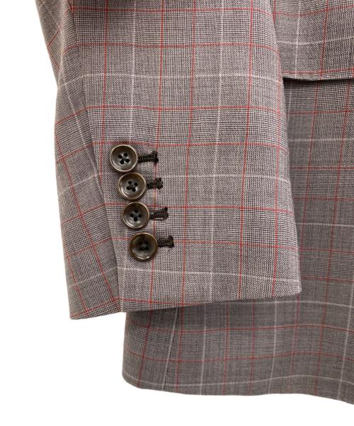 LESLIEGRANT（レスリーグラント）LESLIEGRANT (レスリーグラント) テーラードジャケット レッド×グレー サイズ:AB5の古着・服飾アイテム