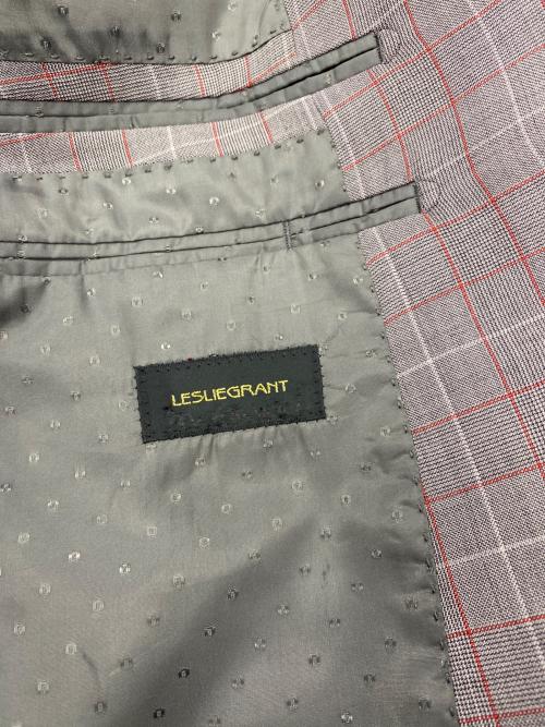 LESLIEGRANT（レスリーグラント）LESLIEGRANT (レスリーグラント) テーラードジャケット レッド×グレー サイズ:AB5の古着・服飾アイテム