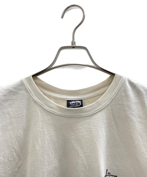 stussy（ステューシー）stussy (ステューシー) 半袖カットソー ベージュ サイズ:Mの古着・服飾アイテム