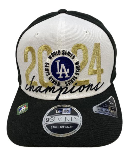 New Era（ニューエラ）New Era (ニューエラ) ロサンゼルス・ドジャース (ロサンゼルス・ドジャース) ワークキャップ ブラック×ホワイトの古着・服飾アイテム