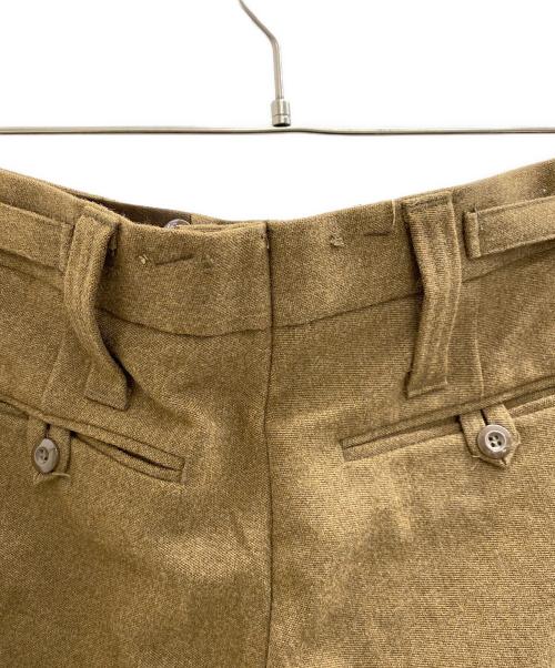 イギリス軍（イギリスグン）イギリス軍 (イギリスグン) オフィサーパンツ ブラウン サイズ:W33の古着・服飾アイテム